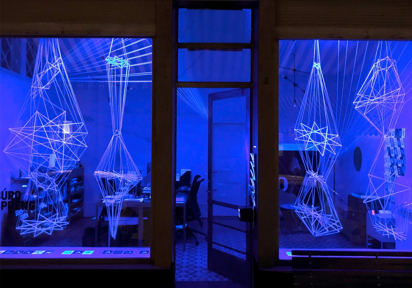 Schwarzlicht Schaufenster